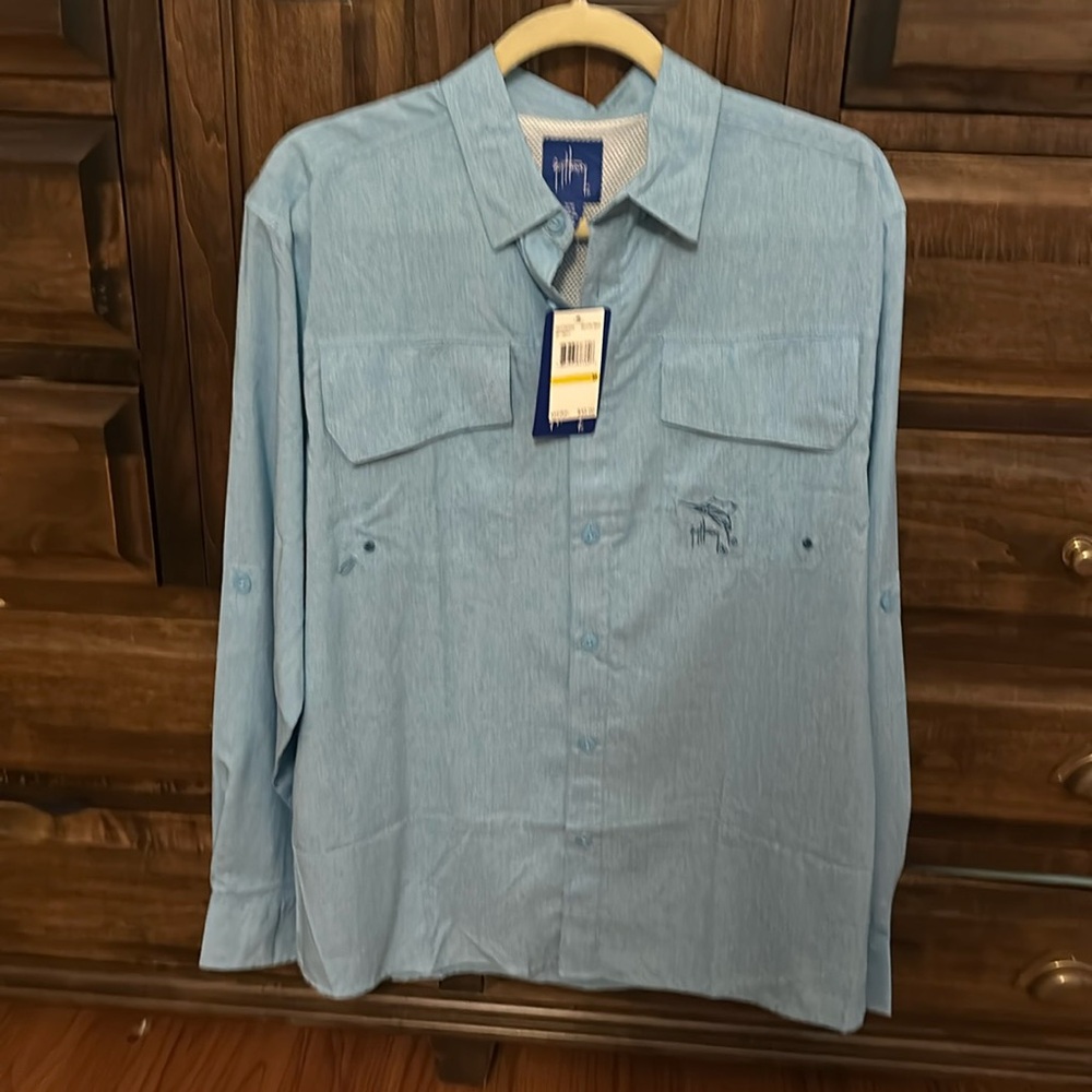 NWT Guy Harvey L/S fishing shirt size M